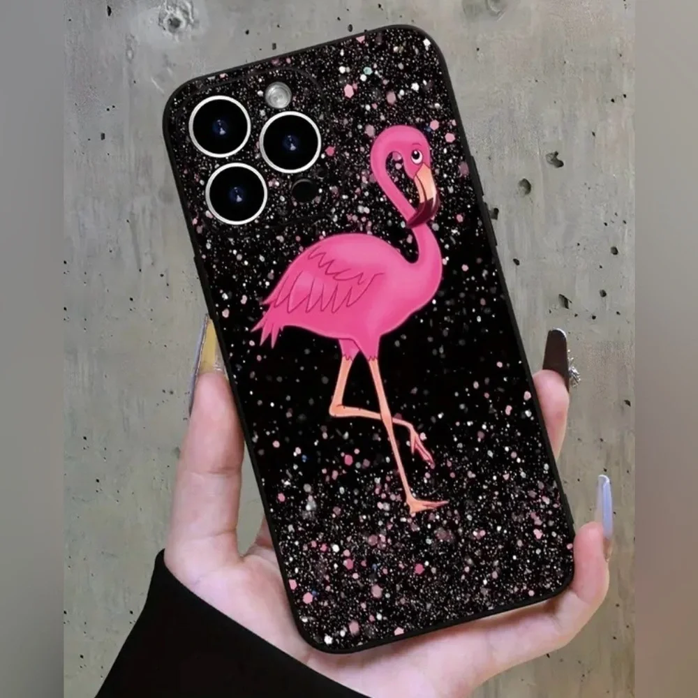 IPhone 14 Max Pro Pink Flamingo Cell Phone Case NWT